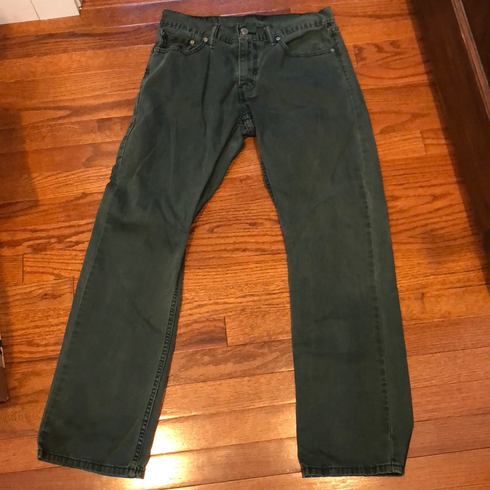 Men’s Levi 514 Green Jeans 30 x 30